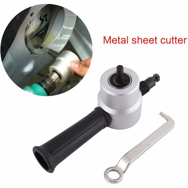 Double Head Sheet Metal Cutter Electric Drill Attachment Nibbler Tool Kit Milling Cutters