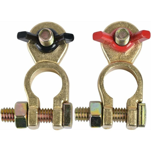 12V/24V Battery Terminal Terminals Connectors With Wing Nut(1 Pair) Battery Testers