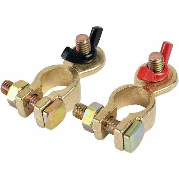 12V/24V Battery Terminal Terminals Connectors With Wing Nut(1 Pair) Battery Testers