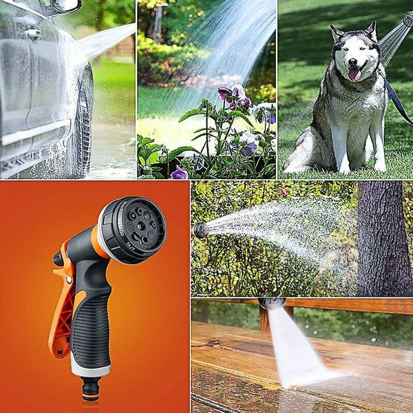 Garden Hose Nozzle 8 Watering Modes Multifunctional Sprayer Comfort Plastic Gun Ideal Car Wash Lawn Spray Guns Hose Nozzles & Wands