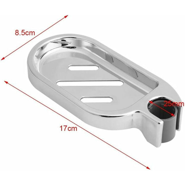 Shower Soap Tool Abs Dish Holder Clip On Tray Adjustable Flat Rail Practical Bathroom Gadget Soap Dishes & Dispensers
