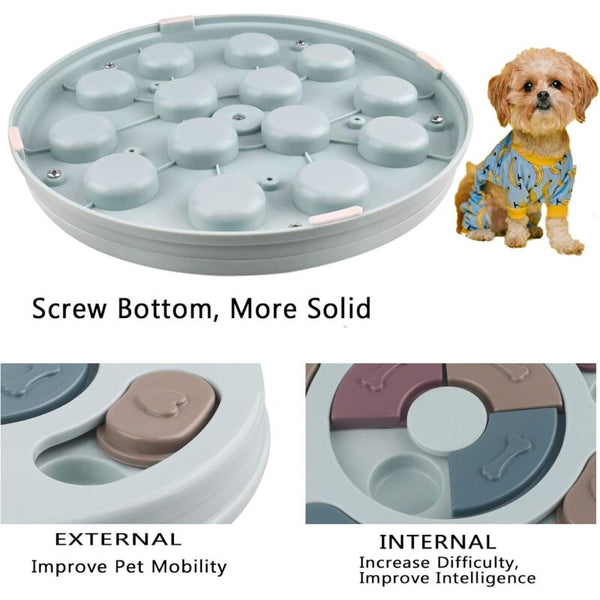 Smart Slow Down Eating Non Slip Intelligence Puzzle For Dogs Puppy And Cats Dog Toys