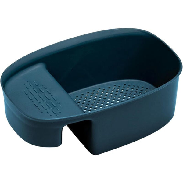 Kitchen Drain Baskets Hanging Sink Holder Storage Shelf Sponge (Blue) Colanders Strainers & Sifters
