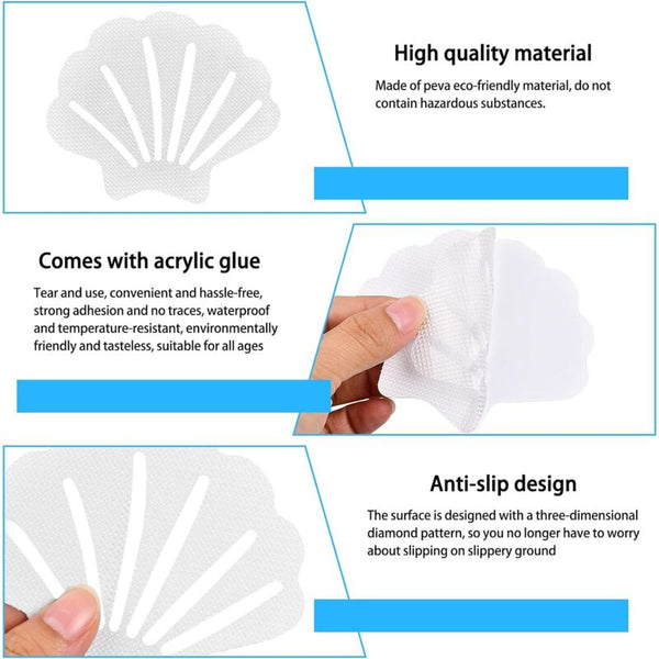 20 Pcs Non Slip Shower Stickers Anti Safety Bathtub Strips For Showers Adhesive Non Slip Appliqués & Mats
