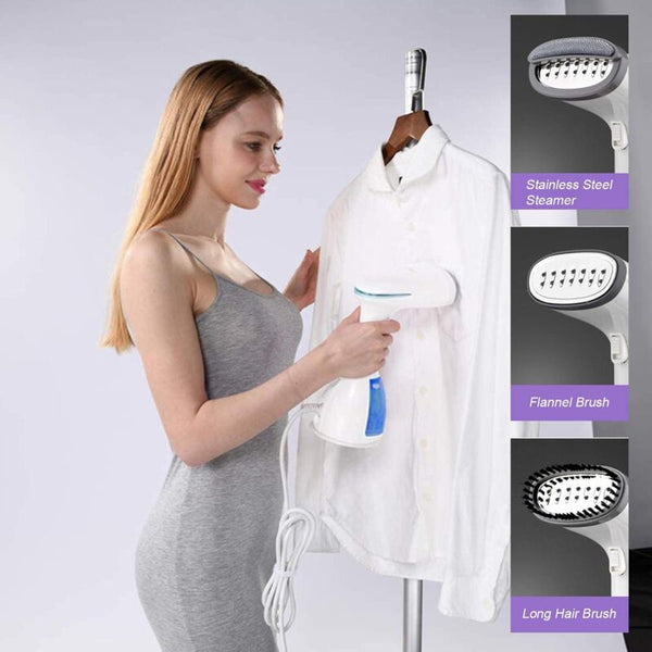 Garment Steamer 1000W 280Ml Handheld Vertical Iron Portable Ironing Wrinkle Remover Fast Heating For Fabric And Textile Steam Cleaners