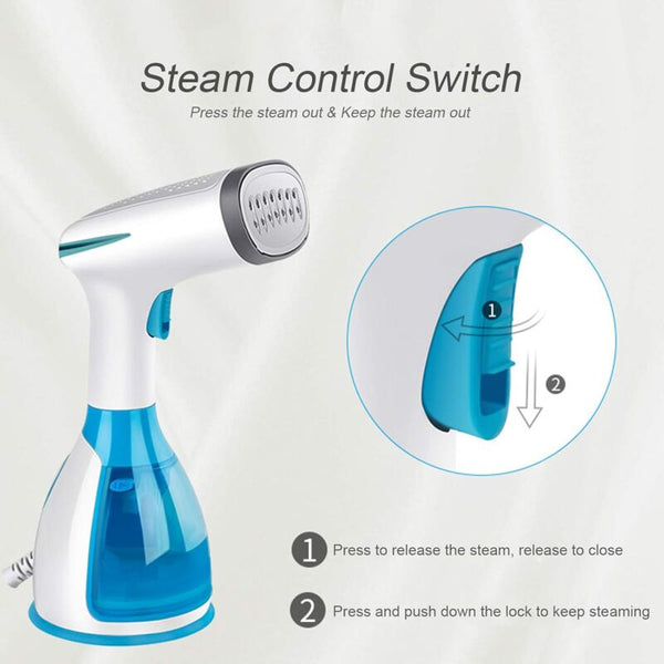 Garment Steamer 1000W 280Ml Handheld Vertical Iron Portable Ironing Wrinkle Remover Fast Heating For Fabric And Textile Steam Cleaners
