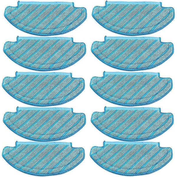 10 Pcs Washable Cloth Mop Pads Robot Vacuum Cleaner Replacement Parts Vacuum Cleaner Parts