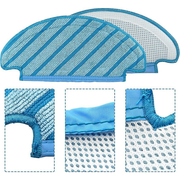 10 Pcs Washable Cloth Mop Pads Robot Vacuum Cleaner Replacement Parts Vacuum Cleaner Parts