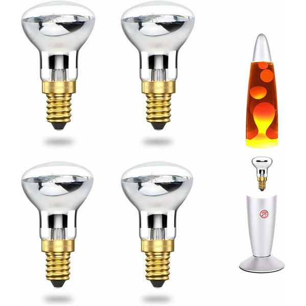 25W E14 R39 Lava Lamp Bulb Warm White Incandescent (4 Pack) Light Bulbs