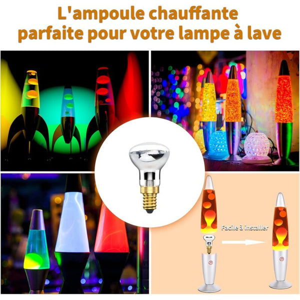 25W E14 R39 Lava Lamp Bulb Warm White Incandescent (4 Pack) Light Bulbs