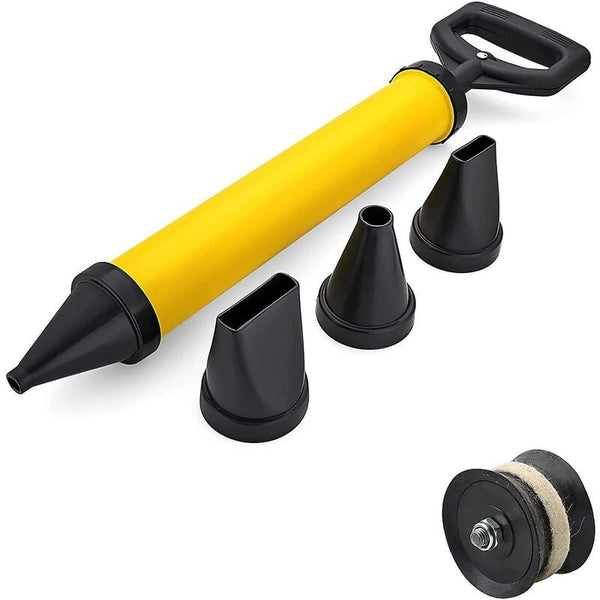 Cement Grout Gun Mortar Joint Manual Pump With 4 Nozzles Accessories Other Hand Tools
