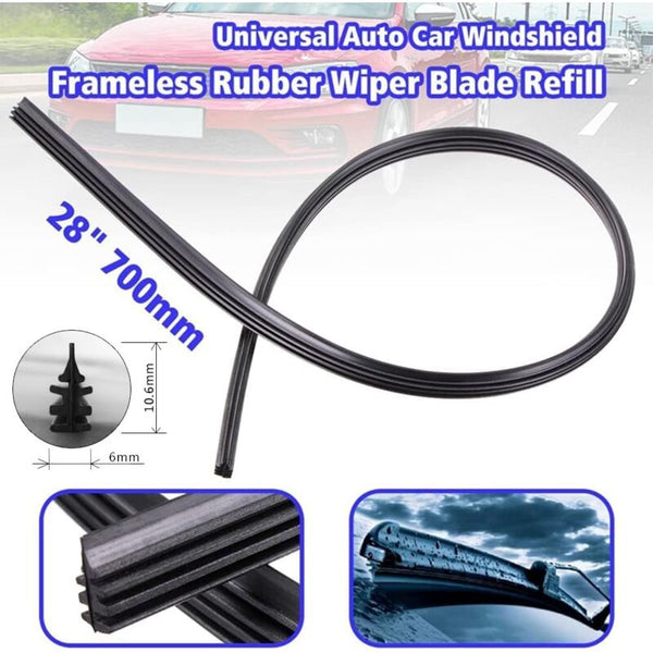 Cuttable Windshield Wiper Blades Replacement Rubber Prevents Glass Damage 8 Pieces 700 Mm (Wipers Not Included) Wall Stickers