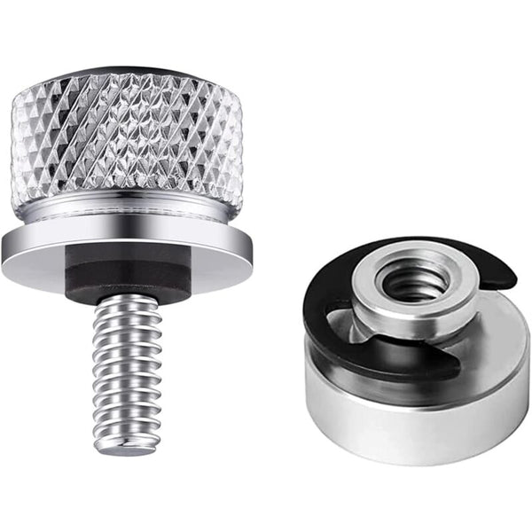 Motorcycle Seat Mounting Bolt Nuts Set 1 Aluminum Saddle With Thread For Harley Bolts & Fasteners