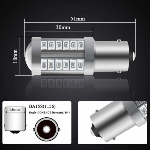 4X Red 1156 Ba15s 33 Smd 5630 Led Backup/Parking Lights 12V Led Car Lights
