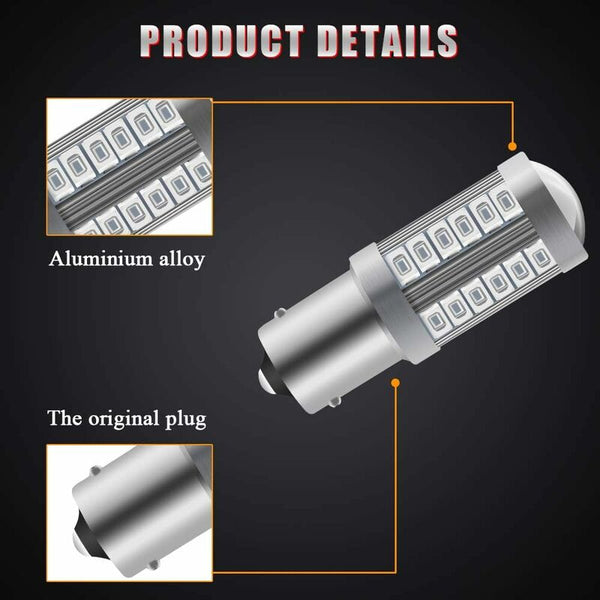4X Red 1156 Ba15s 33 Smd 5630 Led Backup/Parking Lights 12V Led Car Lights