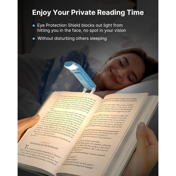 Rechargeable Book Light Portable For Reading 3 Color Temperatures And 5 Brightness Levels Gift Kids Reading Lights