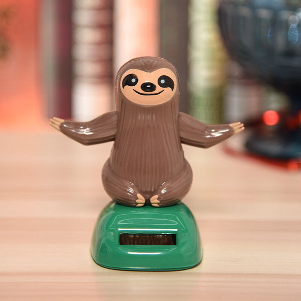 Cute Cartoon Sloth Swing Solar Dashboard Interior Decor Ornament Gift Novelty Desk Toy Durable And Other Car Interior