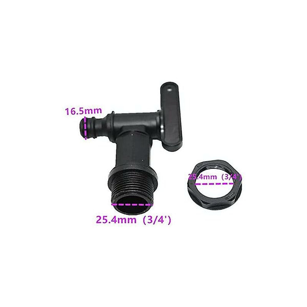 1000L Plastic Tank Faucet Ibc Water Storage Box Adapter Garden Hose For Rainwater Collector Fuel Storage Boxes