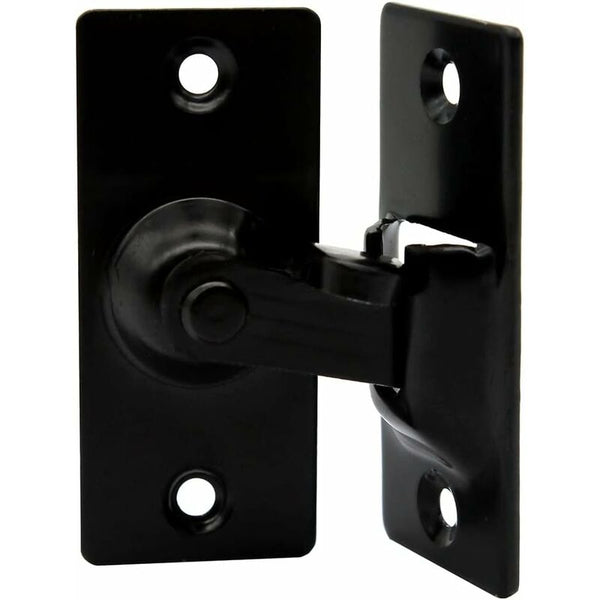 90 Degree Right Angle Stainless Steel Door Lock Used For Wooden Fences Doors And Windows Sliding (Black) Door Locks & Lock Mechanisms