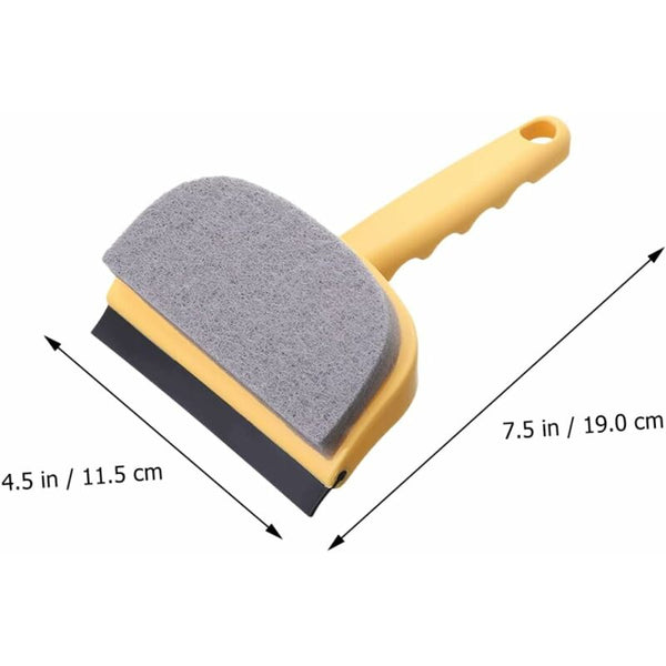 2 Pcs Glass Wiper Bath Cleaner Household Floor Cleaners Double Sided Window Cleaning Sponge Squeegees & Window Cleaning