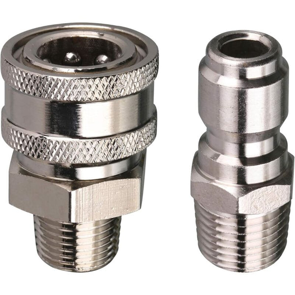 Pressure Washer Quick Connect Adapter Kit 9.5Mm Male Thread 5000 Psi 1 3/8'' Pressure Washer Accessories