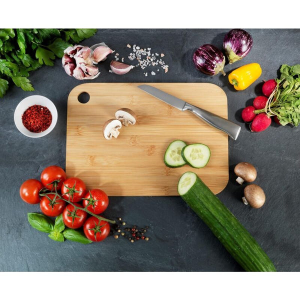 Bamboo Cutting Board M Kitchen With Grip Hole Blade Friendly 30 X 0.8 20 Cm Brown Cutting Boards