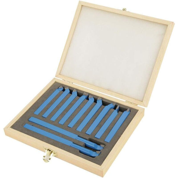 11 Piece Carbide Tipped Lathe Cutting Tool Set Other Power Tools