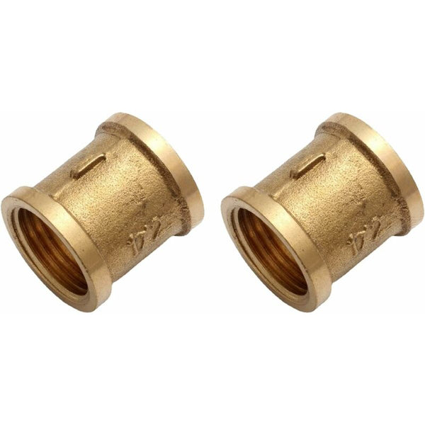 1/2 Inch Brass Female Straight Coupler For Pipe Fittings Other Pipe Tools