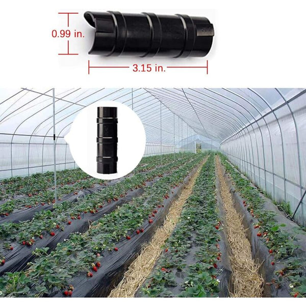15 Pcs 32Mm/1.26" Garden Buildings Tube Clip Greenhouse Frame Pipe Film For Banner Shelters Greenhouses