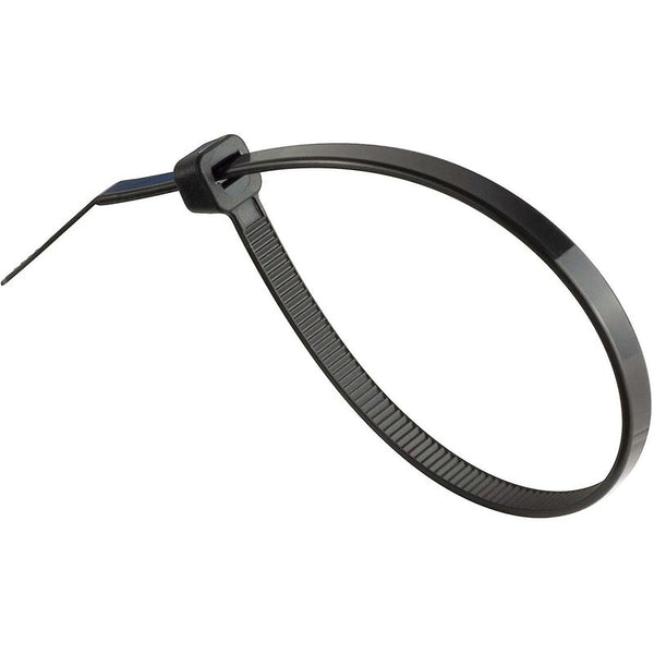 Pack Of 100 Cable Ties Black 200 X 4.8 Mm Cable Cleats Clamps & Ties