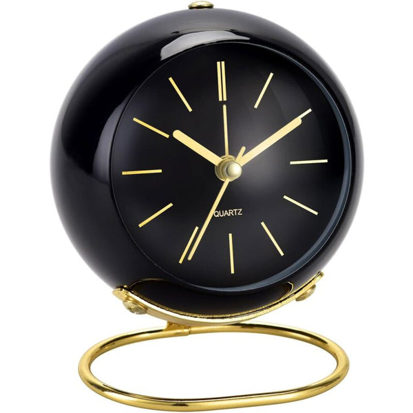 Retro Analog Alarm Clock Non Ticking With Night Light Silent Battery Operated Easy To Use And Loud Alarm Clocks & Clock Radios