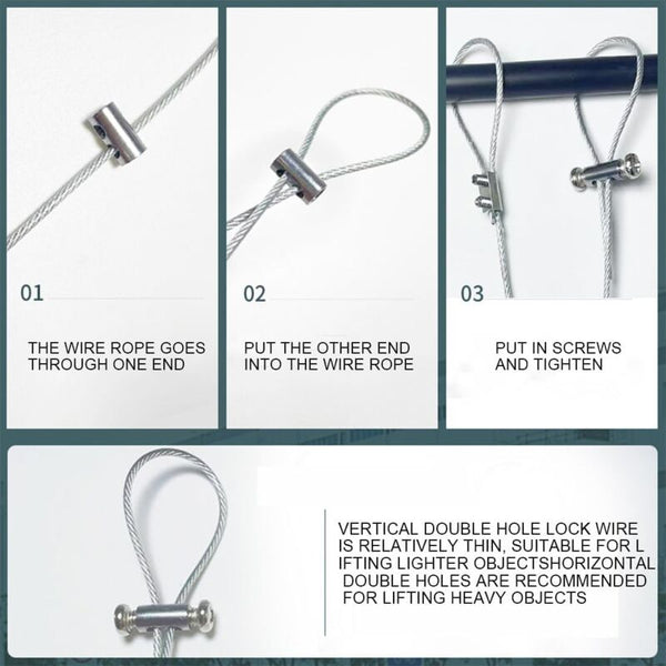 10 Pcs Cable Clamps With Screw Terminal Cap Clips For 2Mm Diameter And Wire Double Ended Cable Cleats Clamps & Ties