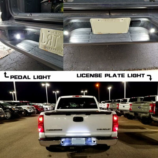 2 Pcs Led License Plate Light Universal 6 Smd2835 Convenience Courtesy Door Step Lamp For Trailers Rv Trucks Number Plate Holders