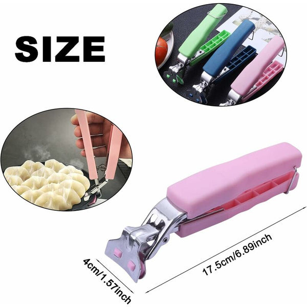 3 Pcs Non Slip Kitchen Bowl Clip Anti Hot Tongs Stainless Steel Silicone Dishes Lifting Other Kitchen Gadgets