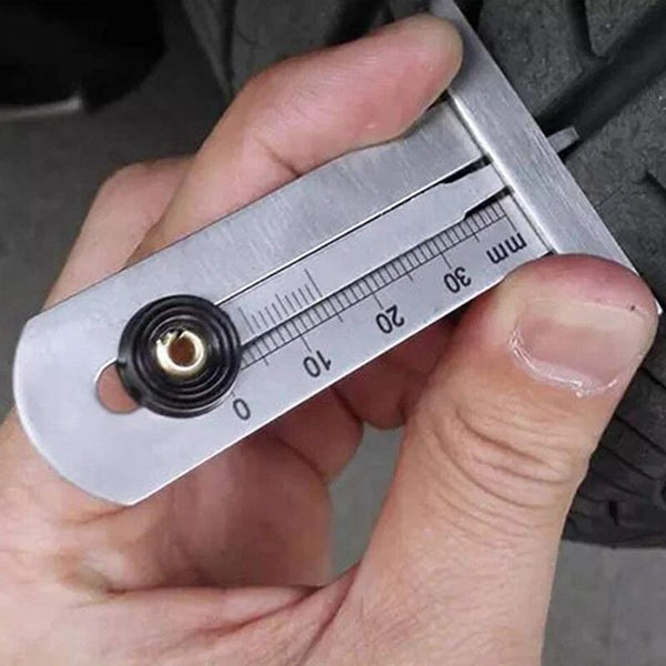 Tire Tread Depth Gauge Stainless Steel Safety Ruler Meter 0 30Mm For Car Motorcycle Tyre Accessories