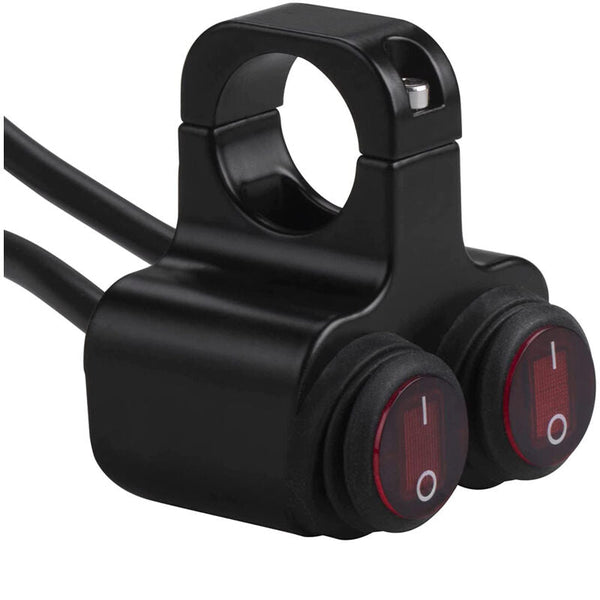 12V Waterproof Motorcycle Atv Bike 22Mm 7/8 Inch Handlebar Dual Control Kill Button Headlight Switch Hazard Brake Fog Other Motorcycle Accessories