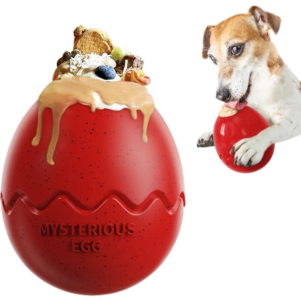 Classic Dog Toy Chew Chase And Fetch Slow Feeding Dino Egg Durable For Large Puppy Dog Toys