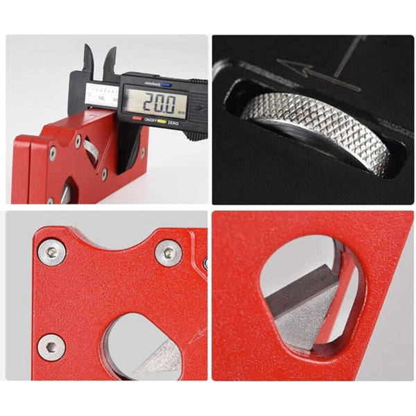Lightweight Wood Hand Planer Manual Adjustable Chamfer For Smoothing Contours Red Other Woodworking Equipment