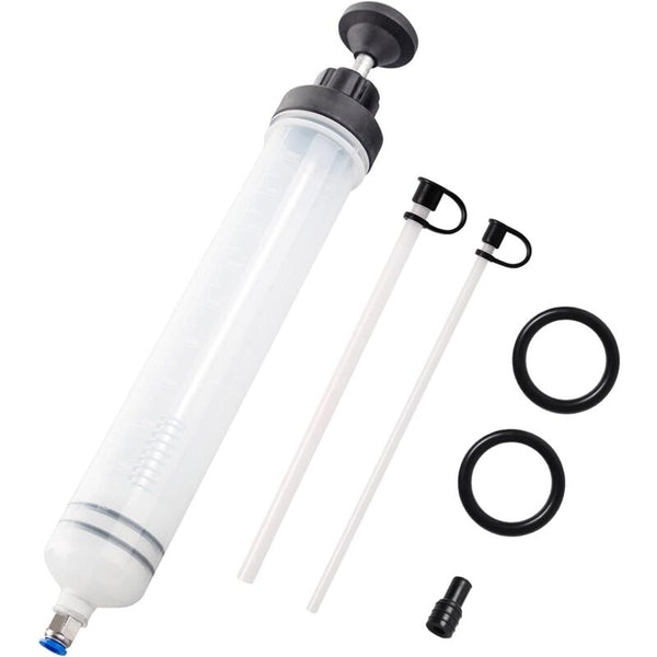 Oil Syringe 500Ml Suction Transfer Pumpbrake Fluid With Extension Tube Drain Hand Fuel Funnels