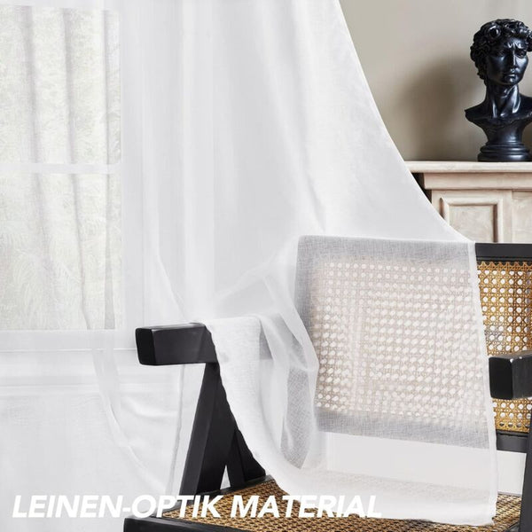 2 Pcs Set Voile Curtains Super Soft Decorative Eyelet Living Room Bedroom Girl Baby 132 X 160Cm White Curtains & Drapes