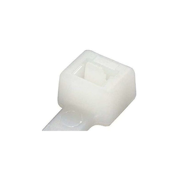 100 Pack Cable Ties White/Natural 370Mm X 4.8Mm Premium Quality Plastic Cable Cleats Clamps & Ties