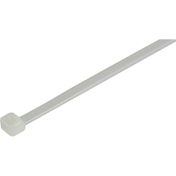 100 Pack Cable Ties White/Natural 370Mm X 4.8Mm Premium Quality Plastic Cable Cleats Clamps & Ties