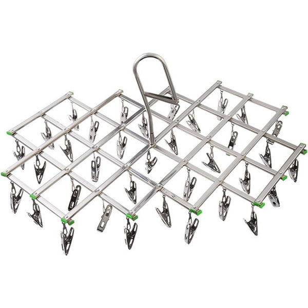 Stainless Steel Drying Racks With 35 Clothes Pegs For Socks Shorts Underwear And Baby Garment Racks