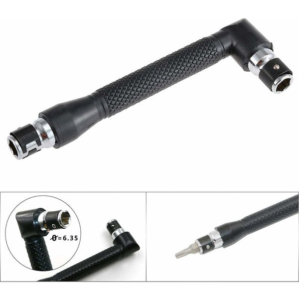 L Shaped Socket Wrench Set 1/4" Screwdriver And Bits Extension Handle Double Head Hex For Socket Wrenches