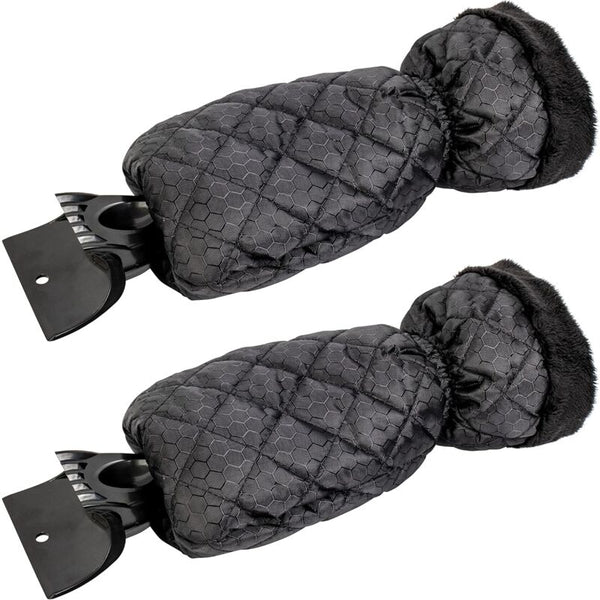 2 Pack Car Ice Scraper Windshield Window Glove Snow Scrapers With Waterproof Lining Removes And Ice Scrapers & Snow Brushes