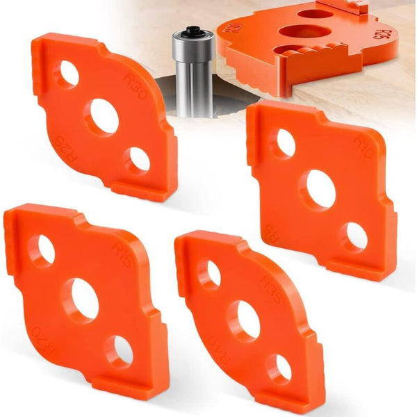 4 Pcs Alloy Radius Router Jig R5 R40 Woodworking On Table Corner Routing Accessories For Other Woodworking Equipment