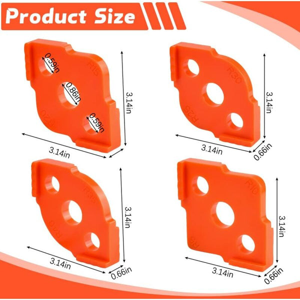 4 Pcs Alloy Radius Router Jig R5 R40 Woodworking On Table Corner Routing Accessories For Other Woodworking Equipment