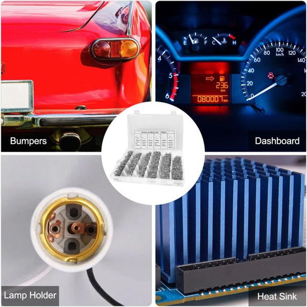 Tungsten Steel Hot Staples For Plastic Repair 1800 Pcs Welding & Soldering Tools