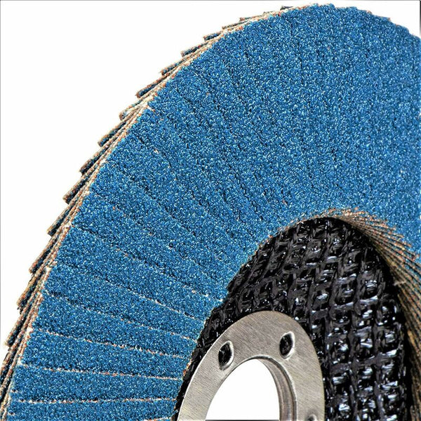 Compartment Discs A Blue 10 Pieces 125 Mm Grain 73 Stainless Steel Abrasive Flap Sanders