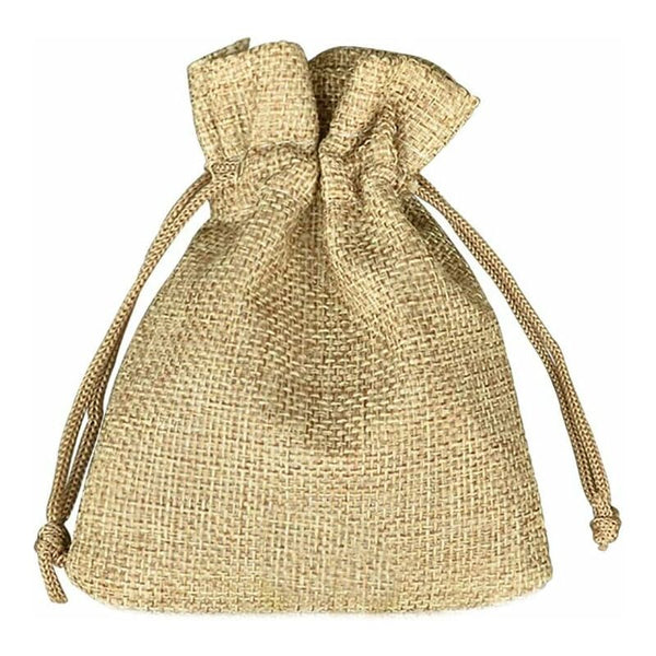 100 Pcs Jute Bags 7X9cm Reusable Gift Burlap Pouches With Drawstring For Jewelry Party Birthday Christmas Gift Bags